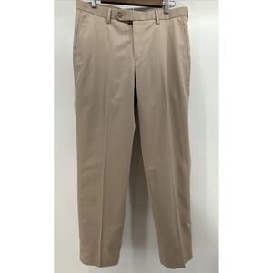 Jos. A. Bank Mens‎ Traveler's Collection Tailored Fit Pants Tan Size 32x30